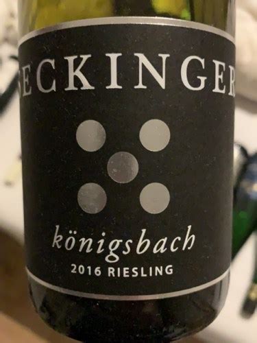 Weingut Seckinger K Nigsbach Riesling Vivino Us