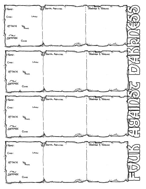 Four Against Darkness Party Sheet Dyson S Dodecahedron