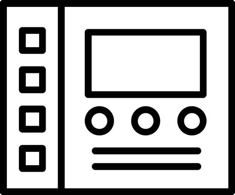 Control Panel Vector Line Icon 9293384 Vector Art At Vecteezy