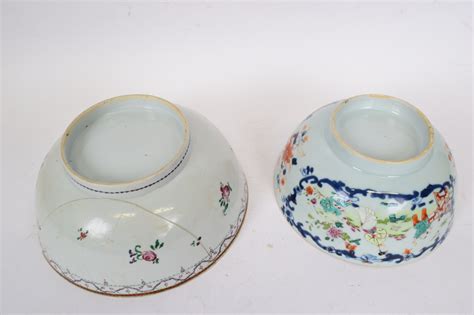 Lot 5 Two 18th Century Chinese Porcelain Bowls With