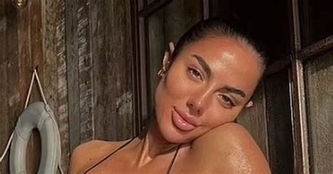 Former Corrie Star Arianna Ajtar Wows In World S Tiniest String Bikini For Glam Snaps Daily Star