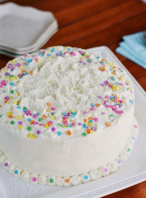 Loaded With White Chocolate In Both The Cake And The Frosting White Chocolate Birthday Cake Is