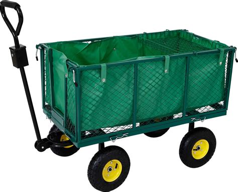 Arebos Carrello Da Giardino Con Pneumatici Profilati Portata 550 Kg