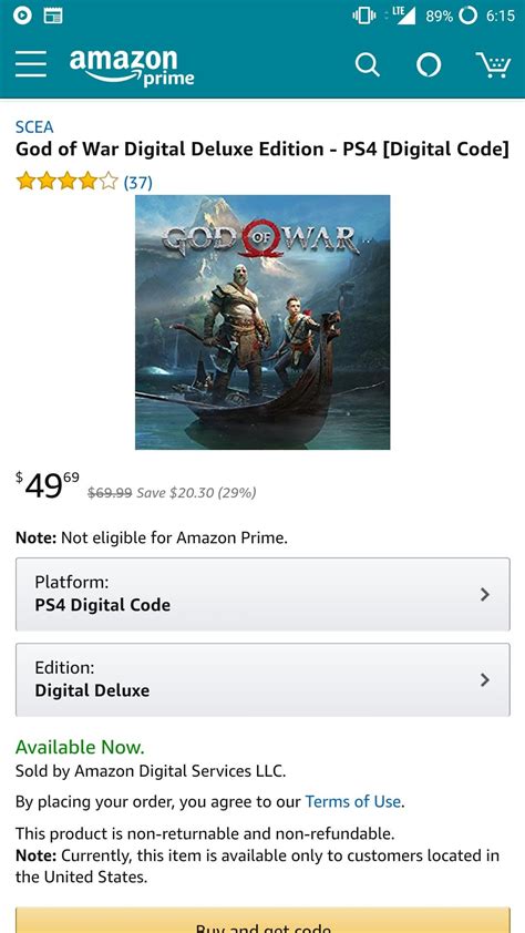 Digital codes are back on Amazon! : PS4