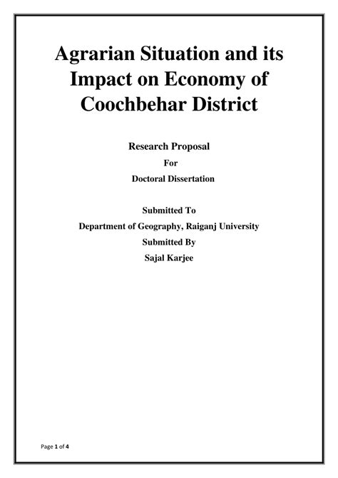 (PDF) Agricultural research proposal