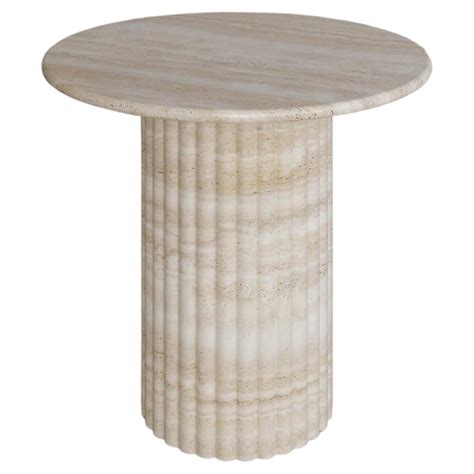 Nude Travertine Antica Console Table By The Essentialist For Sale At StDibs