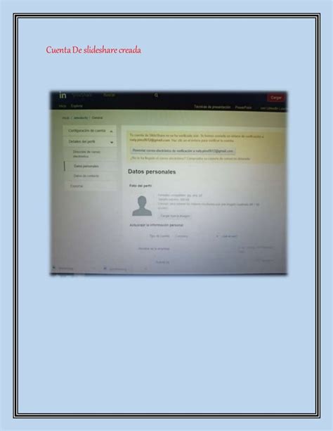 Cuenta De Slideshare Creada PDF Descarga Gratuita