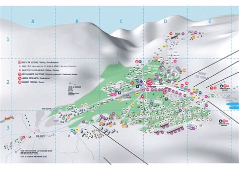 Plan et accès La Toussuire