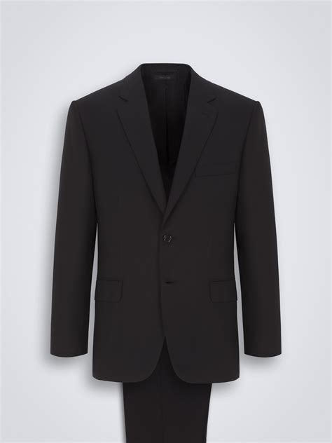 Essential Black Super 160s Virgin Wool Brunico Suit Brioni® Mt