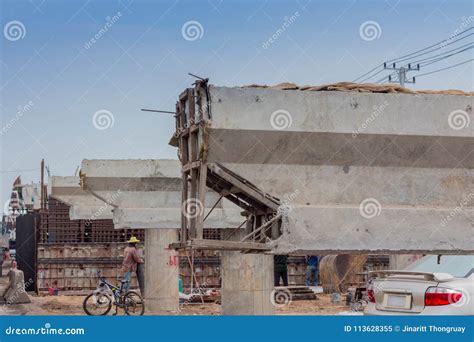 Overpass Construction for Motorway Stock Image - Image of highway ...