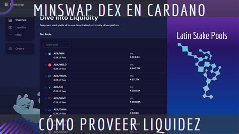 Defi C Mo Proveer Liquidez Pools De Liquidez En Minswap Dex De