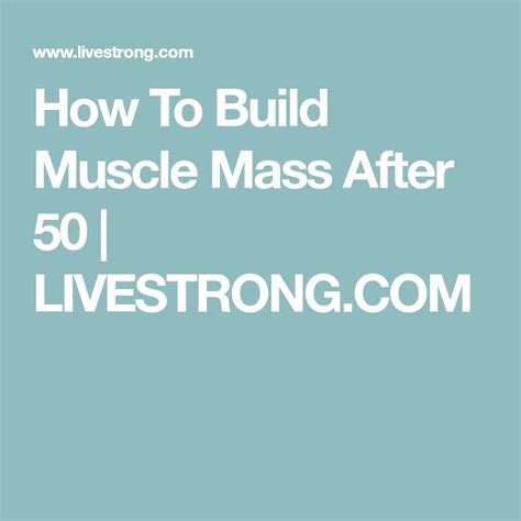 Learn How To Build And Maintain Muscle After 50