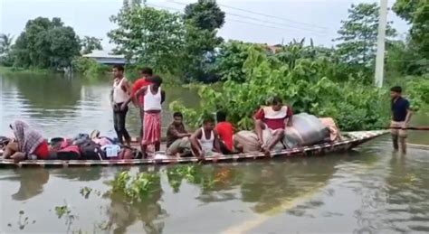 Assam Flood Situation Gradually Improving 272 Lakh People Still