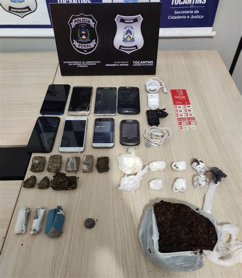 Agentes Encontram Celulares E Drogas Em Pacotes Arremessados Para