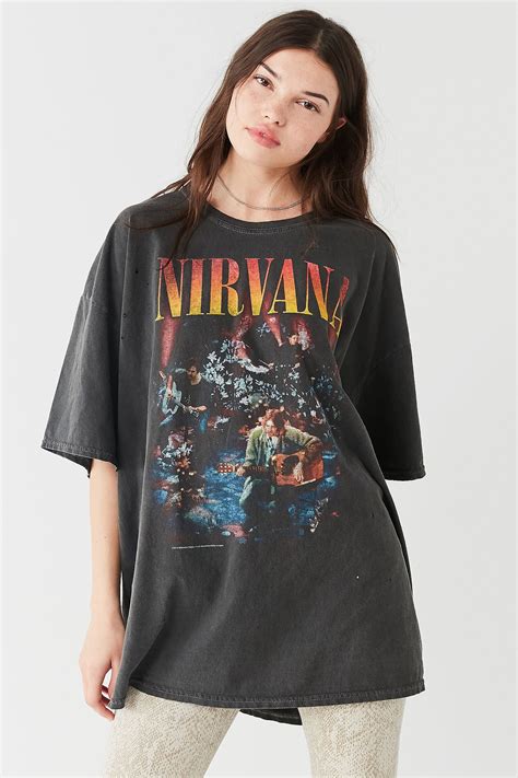 Nirvana Unplugged Oversized Tee Aesthetic Clothes Band Tee Outfits