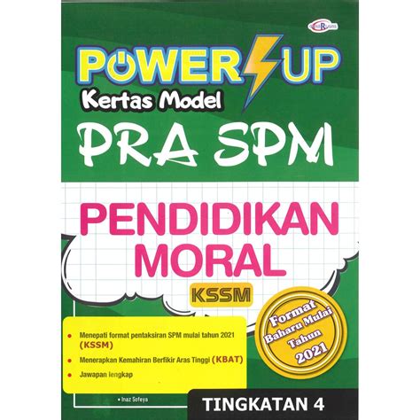 Power Up Kertas Model Pra Spm Pendidikan Moral Tingkatan Shopee