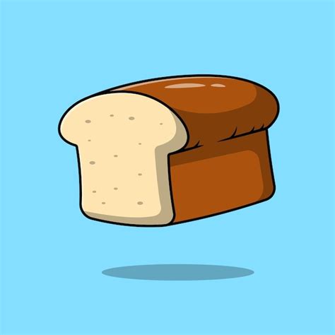 Premium Vector Bread Cartoon Vector Icons Illustration Flat Cartoon