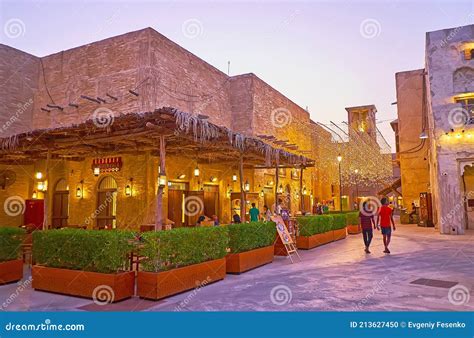 Panorama Of Al Fahidi Bank Of Dubai Creek Dubai Uae Editorial Photo