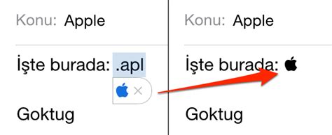 iPhone da Apple logosu nasıl yapılır Sihirli Elma