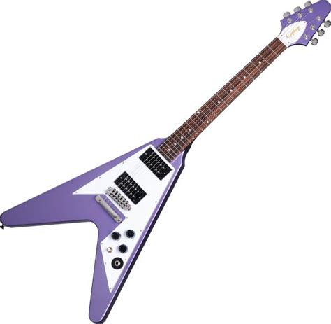 Kirk Hammett 1979 Flying V Purple Metallic Guitare électrique
