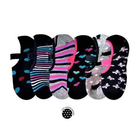 Meia Sapatilha Feminina Antiderrapante Delos You Galé Lingerie Calcinhas sutiãs cuecas