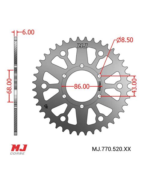 Mj Rear Sprocket For Voge 300 Ds Mj Corse