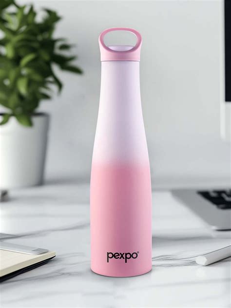 Buy Pexpo Morcco Pink Purple Printed ISI Certified Thermosteel Hot Flask Water Bottle Ml