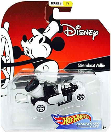 Amazon Disney Hot Wheels Steamboat Willie Character Car Series 6 1 64 Scale Toys Games