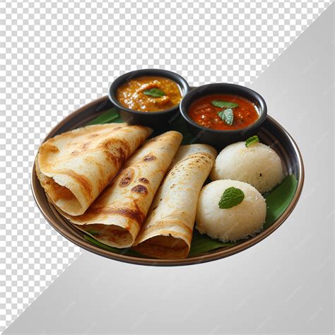 Premium Psd Ghee Roast Dosa And Idli Png