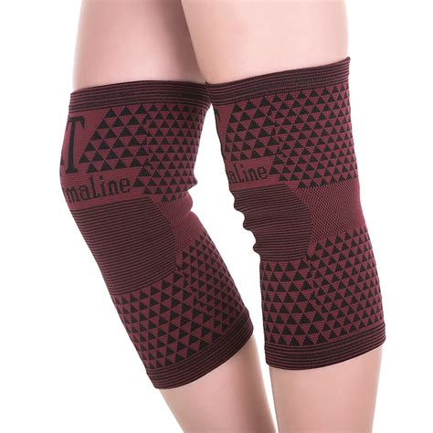 1 Pair 2 Pieces High Elastic Breathable Bamboo Charcoal Knee Support