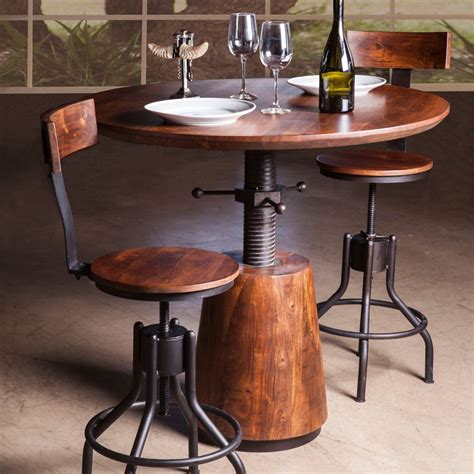 industrial modern adjustable dining table