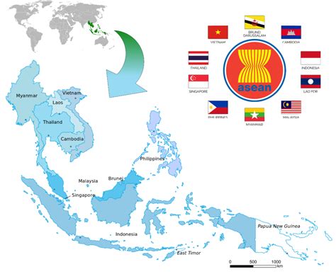 ASEAN Members Map