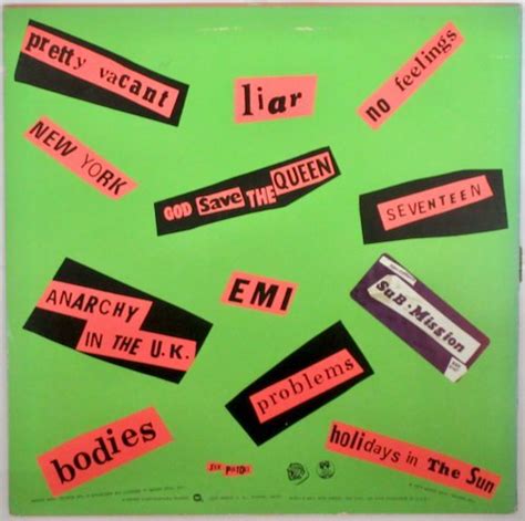 Yahoo Sex Pistols Never Mind The Bollocks Bsk