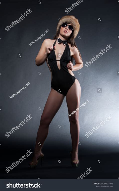 Beautiful Sexy Brunette Girl Posing Swimsuit Stock Photo Shutterstock