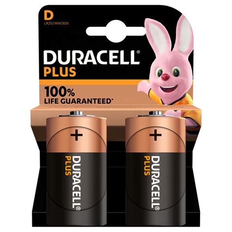 Duracell Plus D Batteries, Plus LR20, MN1300 Batteries