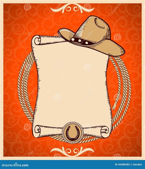 Western Scroll Border Clip Art