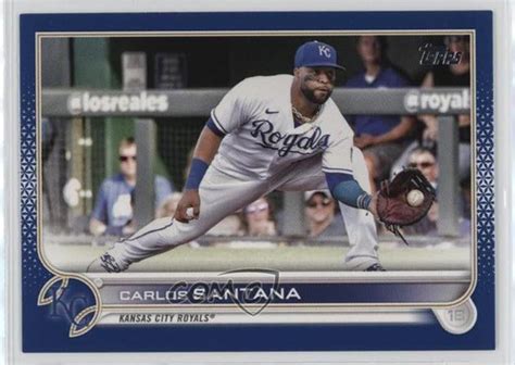 Topps Series Retail Royal Blue Carlos Santana Ebay