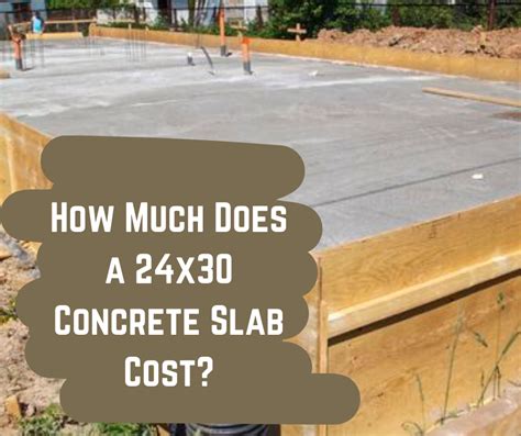 Affordable Pricing For A 24x30 Concrete Slab