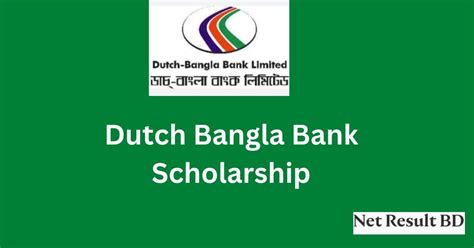 DBBL Scholarship 2022 Apply-app.dutchbanglabank.com