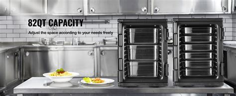 Vevor Insulated Food Pan Carrier Qt Hot Box For Catering Lldpe Food Box Carrier W Double