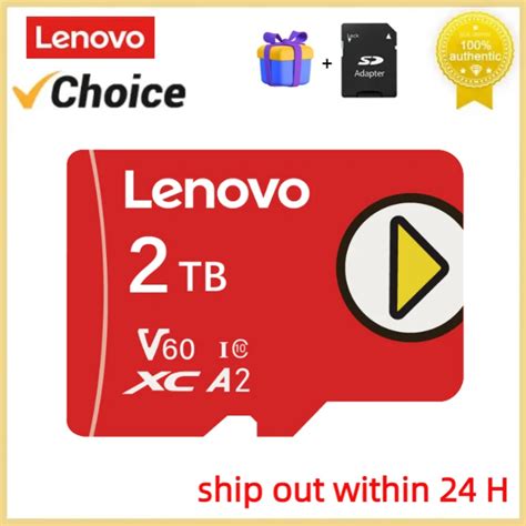 100 Original Lenovo Micro TF SD Card 1TB 2TB 4k High Speed Class10 SD