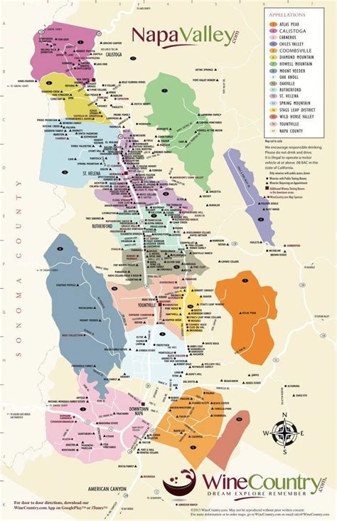 Detailed Map Of Napa Valley