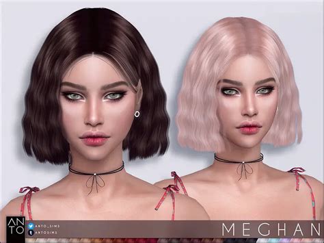 The Sims Resource Meghan Hair By Anto Sims 4 Hairs