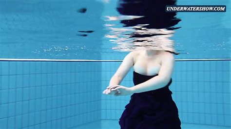 Bouncing Tits In A Blue Dress