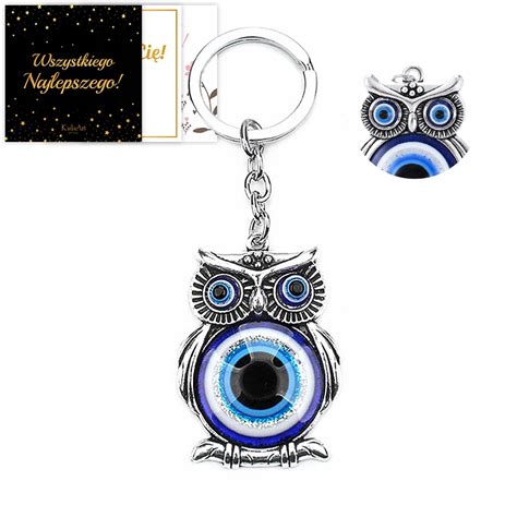Купить БРЕЛОК ДЛЯ БРЕЛОК «ГЛАЗ ПРОРОКА» СИНЯЯ СОВА АМУЛЕТ НА УДАЧУ ...