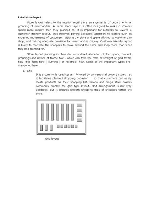 Retail store layout - Retail store layout Store layout refers to the