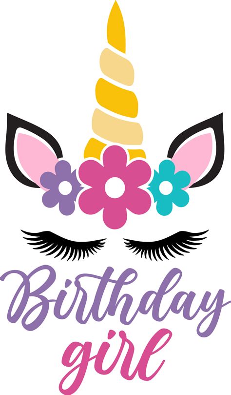 Free Birthday Girl Unicorn Svg Design Romney Ridge Farms And Crafts