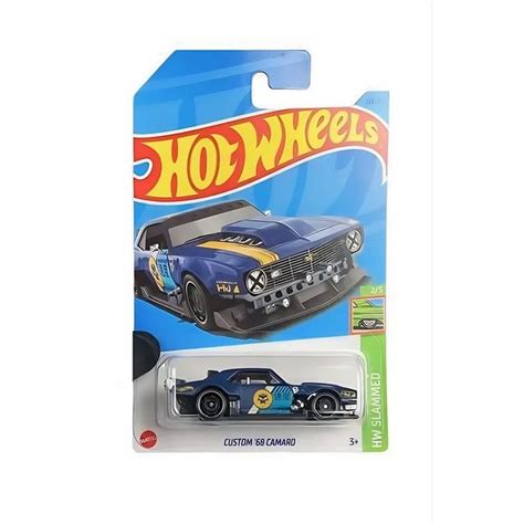 HKG Машинка игрушка Hot Wheels металлическая коллекционная Custom camaro синий купить с