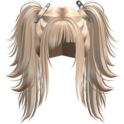 Blonde Emo Spiky Messy Pigtails Roblox
