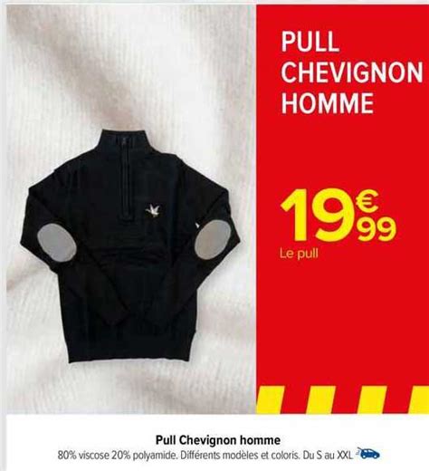 Promo Pull Chevignon Homme Chez Carrefour ICatalogue Fr